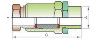 Stainless Steel Cable Gland Manufacturer_Ex Clamp Sealing Joint drawing