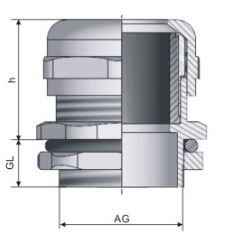 EMC Brass Cable Gland Vendor_EMC Brass Cable Gland drawing